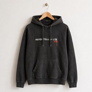 Juice‎ WRLD 999 Club Never Tell A Lie Hoodie Black Mens XL Streetwear Merch